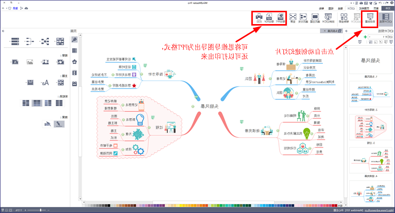 思维导图幻灯片